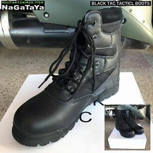 BLACK TAC ブラックタック タクティカルブーツ ブラック SWATブーツ 8W (26cm) ワークブーツ 靴 軍用ブーツ