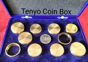 【★稀少！秘宝！ テンヨー Tenyo オキト コイン ボックス 新500円 コインボックスコレクション マジック 手品 コイン 廃盤！★】