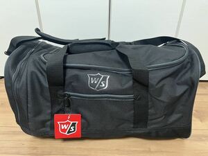 ☆ 送料無料 ☆ 新品 即決 WILSON ウィルソン ボストンバックWSG-102BB BLACK ブラック ☆ golf ゴルフ テニス 旅行 遠征 ダッフルバッグ 