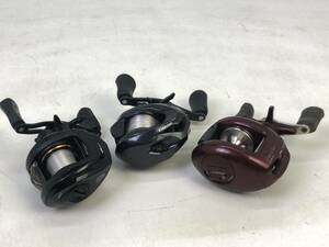 【0853】「1円~」 ベイトリール 3点まとめ SHIMANO AbuGarcia カシータス 101 スコーピオン 1501 PROMAX シマノ アブガルシア ジャンク品