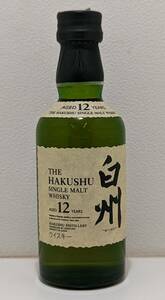 未開栓 サントリー シングル モルト ウイスキー 白州 12年 THE HAKUSHU SINGLE MALT WHISKY 50ml 43％ ミニボトル