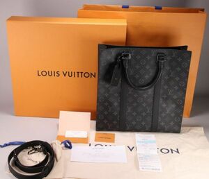 BE626　新品同様　LOUIS VUITTON Sac Plat ルイ　ヴィトン　サックプラ　２way 鑑定済