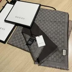 リバーシブル新品✨GUCCIマフラー❗️国内正規購入‼️グッチマフラー