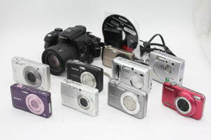 Y1101 富士フィルム Fujifilm Finepix カシオ Casio Exilim ソニー Sony Cyber-shot コンパクトデジタルカメラ10台セット ジャンク