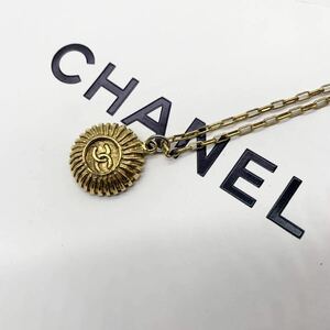 1円 スタート シャネル　CHANEL ココマーク ゴールド ネックレス　アクセサリー ココマーク ロゴ ヴィンテージ風 