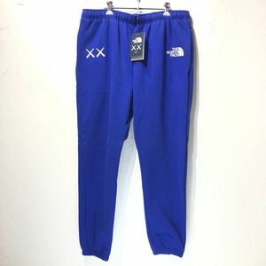 未使用 KAWS × The North Face Sweat Pants Bolt Blue US Lサイズ NF0A7WLKVA61 カウズ ノースフェイス スウェットパンツ 国内未発売