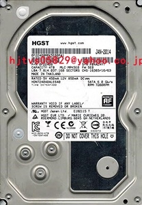 中古 HGST HDN724040ALE640 4TB 3.5インチ P/N:0F22408 MLC:MPK5E0 動作確認済