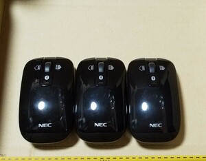 【NEC純正3個セット】 NEC ワイヤレスマウス MT-1337 黒 Bluetooth