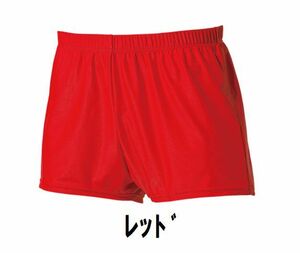 1499円 新品 メンズ 新 体操 ショート パンツ 赤 レッド Lサイズ 子供 大人 男性 女性 wundou ウンドウ 480