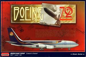 ローデン 1/144 ボーイング720 シーザーズ・チャリオット レッドツェッペリン 1977北米コンサートツアー 短胴型707