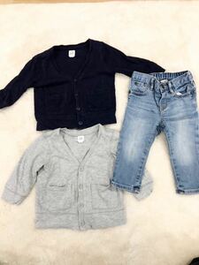 babygap カーディガン デニム セット 80cmサイズ 男の子 女の子 記名なし　ベビー服　子ども服　キッズ