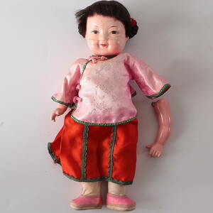 ◆◇中国 民族衣装人形 23cm 女の子 ヴィンテージ◇◆