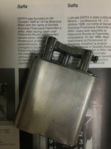 C1940 SAFFA ETERNO SILVER 925 UNDERCOVER TABLE LIGHTER　IATLY 　エテルノテーブルライター　 超貴重品