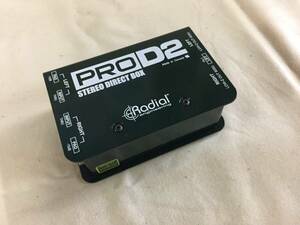 Radial (ラジアル) PRO D2 ステレオ仕様、パッシブDIです。ファンタム電源はいりません。ほぼ未使用品です。