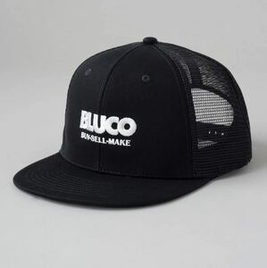 BLUCO/ブルコ　6パネルメッシュキャップ logo ブラック