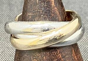 【即決】K18 Pt90018金 コンビ プラチナ900 10号 約11.5g ゴールド リング 指輪 アクセサリー ジュエリー レディース