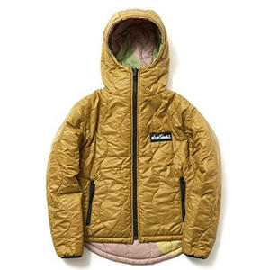 WILDTHINGS SAYHELLO Beaver DISTANCE CAMO HOODED PRIMALOFT JACKET　プリマロフト中綿ダウンジャケット　リバーシブル