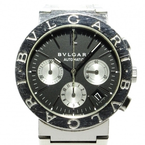 BVLGARI(ブルガリ) 腕時計 ブルガリブルガリ BB38SSCH メンズ SS/クロノグラフ 黒