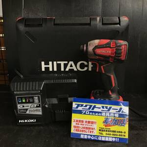 【中古品 / 動作品】HiKOKI　コードレスインパクトドライバ　WH36DA2XP（SR）【格安出品♪】