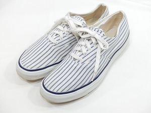 レア 80s 90s ビンテージ SPERRY TOP SIDER スペリー トップサイダー ストライプ キャンバス デッキ スニーカー シューズ 10M 28cm位 70s