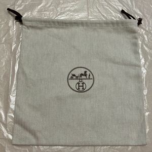 現行品　エルメス　保存袋 32×31 巾着袋 A14 ヘリンボーン 布袋 袋 HERMES