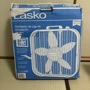 試運転のみ LASKO BOX FAN WH ラスコ ボックスファン ホワイト サーキュレーター 扇風機 送風機 日本仕様