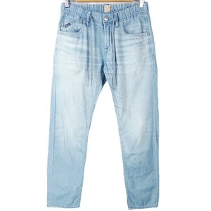 ■YANUK ヤヌーク / 57291011 / Resort Jeans リゾート ジーンズ / 日本製 / メンズ / リネン混 ストレッチ デニム イージーパンツ size S