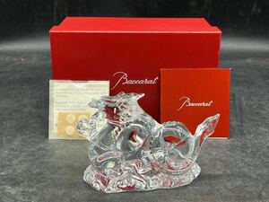 p041016 バカラ クリスタル 辰　Baccarat 置物 龍クリスタルガラス 