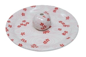 桜渦 丸香皿 お香立て お香たて 陶器 日本製 ACS WEB SHOPオリジナル 9-34