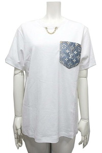 【中古】LOUIS VUITTON ルイヴィトン トップス レディース モノグラム Tシャツ 夏　22SS コットン サイズM 22SS RW221J UOL FMTS16