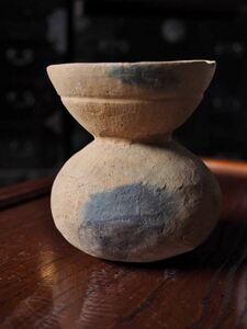 古代の素焼き小壺 坩 古墳時代後期 約1400～1500年前　古録展 送料別 Cサイズ　中古 品番K19721