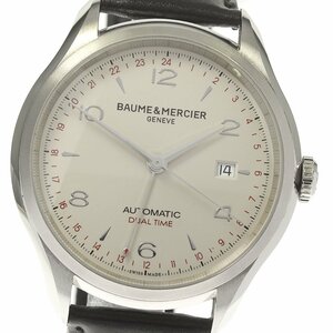 ボーム＆メルシェ Baume & Mercier 65730 クリフトン GMT デイト 自動巻き メンズ 良品 保証書付き_806332