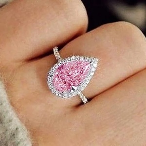 ジルコン　ピンクサファイア　リング　指輪　白orピンク何れか選べます。ピンク８号手元に有ります。普通２週間、もっと早い事もあります。