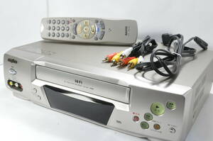 ★新品★SANYO VZ-H20 VHS Hi-Fiビデオデッキ！リモ付！【時短再生機能付】綺麗な商品をお探しの方にオススメです。