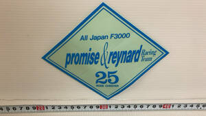 305 〓 当時物　ALL Japan F3000　promise&reynard レーシングチーム　25 ROSS CHEEVER　ステッカー
