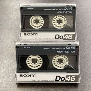 1818BT ソニー Do 46分 ハイポジ 2本 カセットテープ/Two SONY Do 46 Type II High Position Audio Cassette
