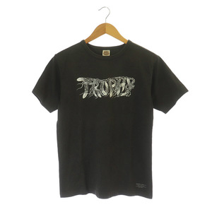 トロフィークロージング TROPHY CLOTHING Tシャツ カットソー 半袖 クルーネック コットン プリント M カーキ グレー /MY ■GY03 メンズ