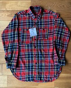 【美品 2019 FW】 ENGINEERED GARMENTS Work Shirt - Twill Plaid RED/NAVY S エンジニアドガーメンツ ワークシャツ　チェック　ネルシャツ