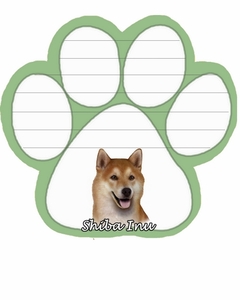 ●シバ犬 パウ型 ノートパッド ポストイット 付箋 柴犬 しば犬●