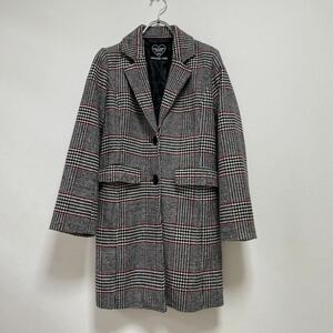 ラブトキシック Lovetoxic ジュニア キッズ 女の子 グレンチェック柄チェスターコート サイズM 145-155 美品