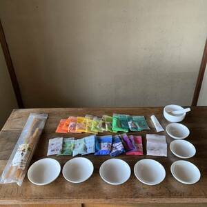◆日本画セット 水干絵具25袋 胡粉 和膠 乳鉢 乳棒