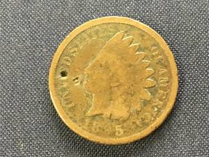 インディアンヘッド　アメリカ　１セント硬貨　１８？５年