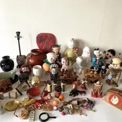 昭和レトロ 民芸品 郷土玩具 人形 日本 お土産 風林火山 富士山 まとめて