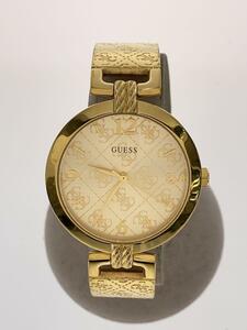 GUESS◆クォーツ腕時計/アナログ/-/GLD/GLD