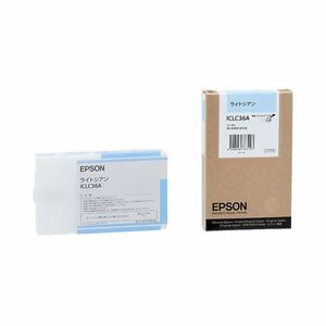【新品】（まとめ） エプソン EPSON PX-P／K3インクカートリッジ ライトシアン 110ml ICLC36A 1個 【×6セット】