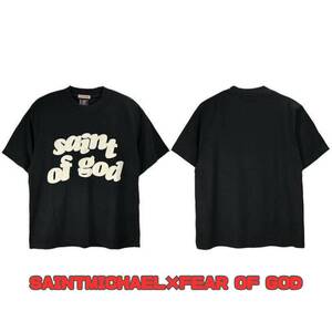 SAINTMICHAEL×Fear of God セントマイケル　 フィアオブゴット ESSENTIALS（エッセンシャルズ） Tシャツ　ブラック激レア☆限定販売商品！