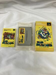 【動作確認済】スーパーマリオワールド スーパーファミコン ソフト NINTENDO SFC 箱 説明書 付き