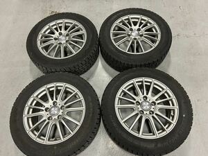 4本セット 16インチ 6.5J+38 5H PCD 114.3 スタッドレス グッドイヤー アイスナビ7 205/60R16 トヨタ プリウスα 90ヴォクシー ノア VOXY