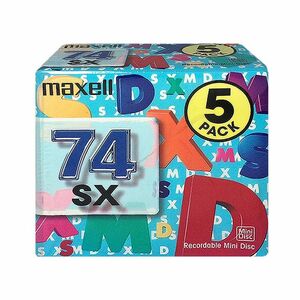 maxell 音楽用MD(ミニディスク) 74分 5枚 SXMD-74.5P