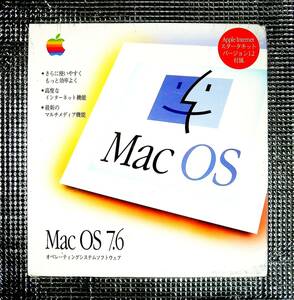 【3817】 Apple MacOS 7.6 新品 Mac(マック)OS アップル Macintosh(マッキントッシュ)用OS 可(モトローラ68K,PowerPC) Widowsファイル互換